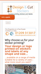 Mobile Screenshot of designandcutstickers.co.uk